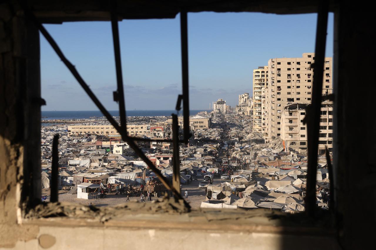 This picture shows damaged buildings in Gaza City, September 1, 2025. (AFP Photo)