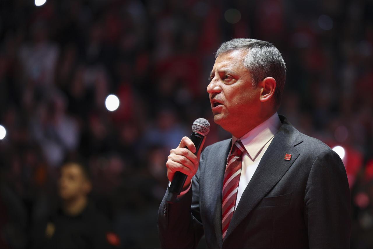 CHP Chairman Ozgur Ozel speaks at the CHP 102nd Anniversary Solidarity Concert held in Ankara's Yenimahalle district, 7 Sept. 2025. (AA Photo)