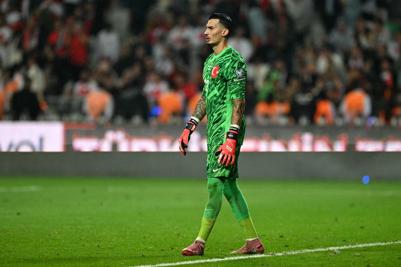 Türkiye's goalkeeper Ugurcan Cakir looks on during the FIFA World Cup 2026 Group E qualification football match between Türkiye and Spain, Konya, Sept. 7, 2025. (AFP Photo)