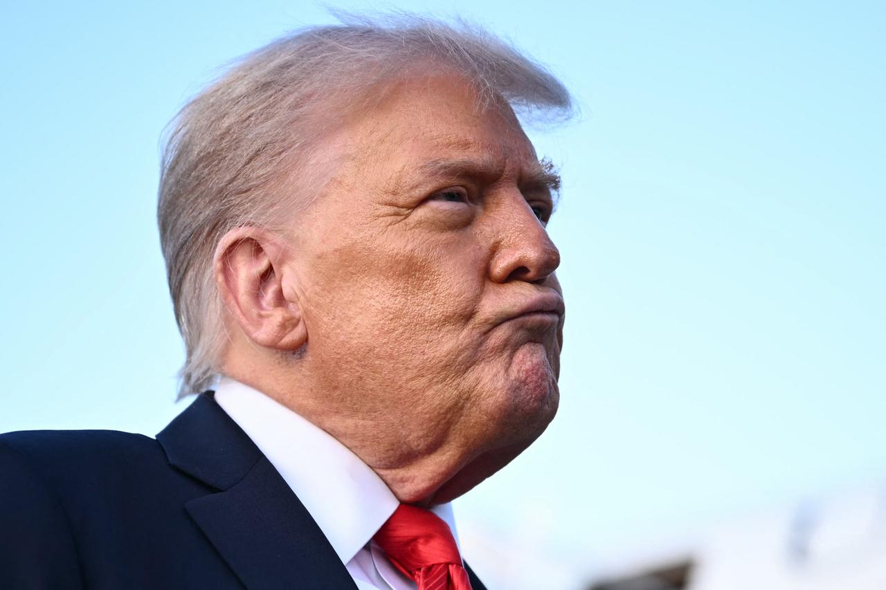 US President Donald Trump speaks to reporters after stepping off Air Force One upon returning to Joint Base Andrews in Maryland, United States, September 7, 2025. (AFP Photo)