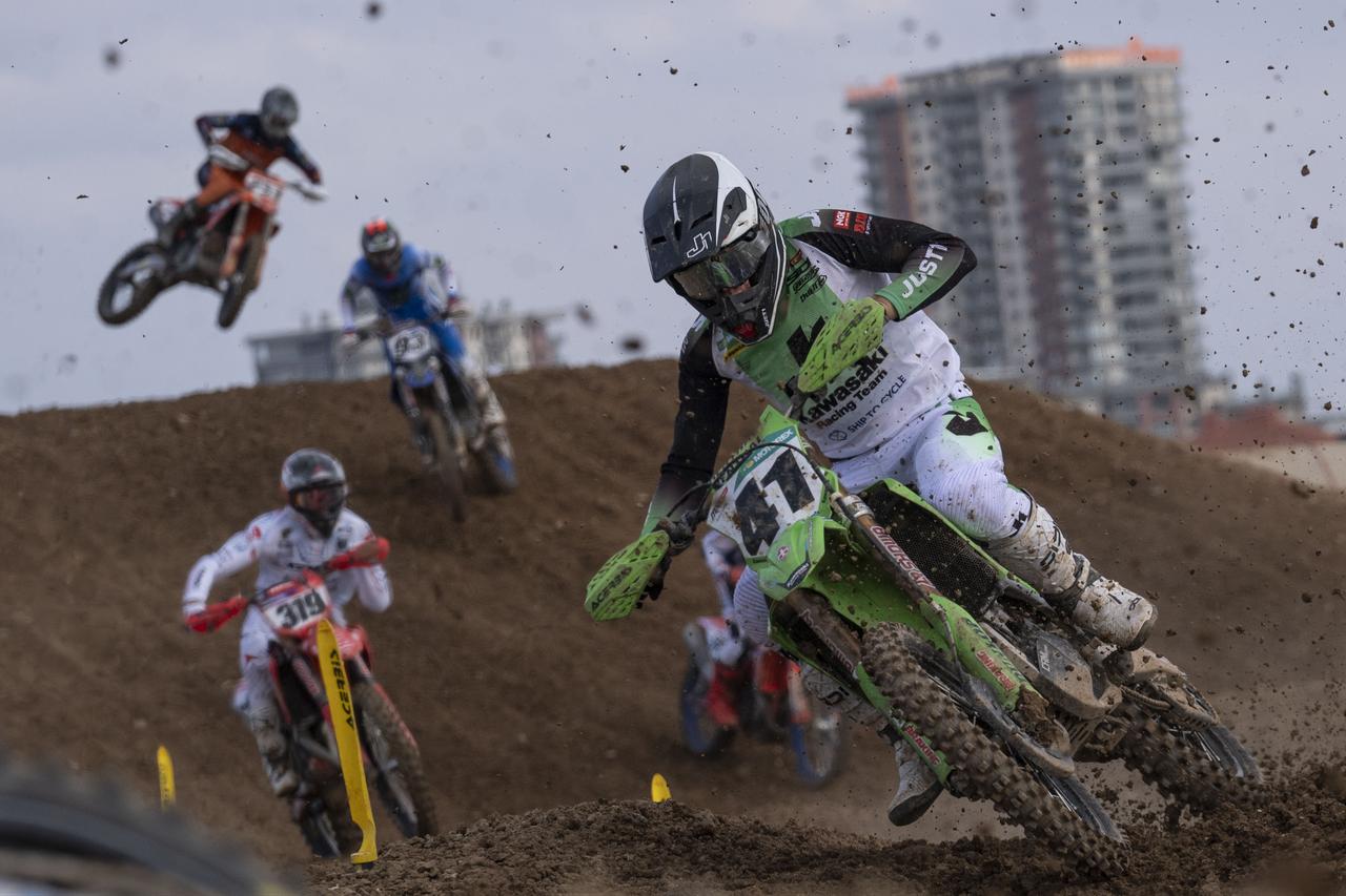 Riders tackle the challenging course at MXGP of Türkiye, Afyonkarahisar, Türkiye, September 7, 2025. (AA Photo)