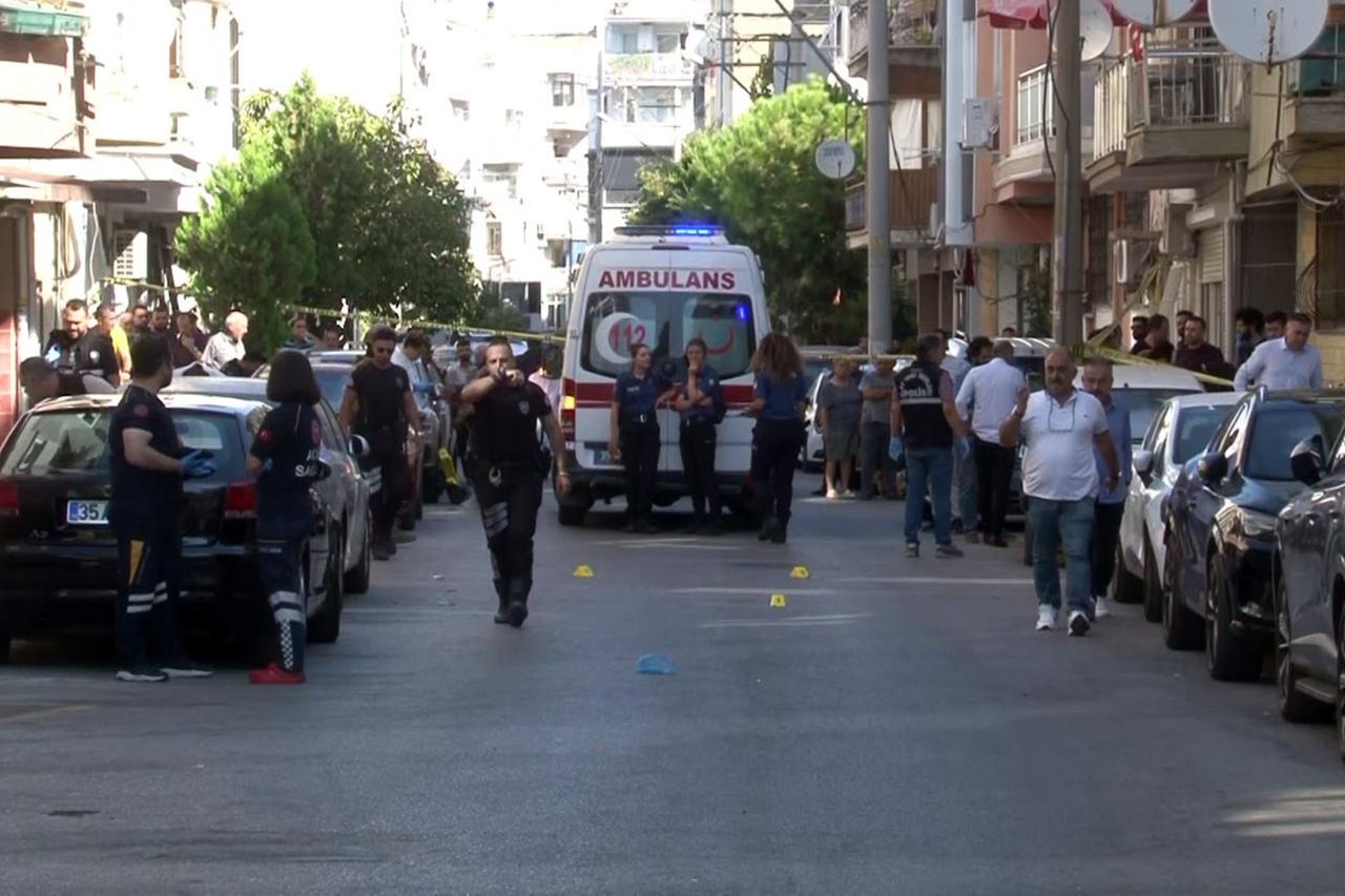 Scenes from the shotgun attack by 16-year-old at Salih Isgoren Police Station in Izmirs Balcova district, 8 Sept. 2025. (IHA Photo)