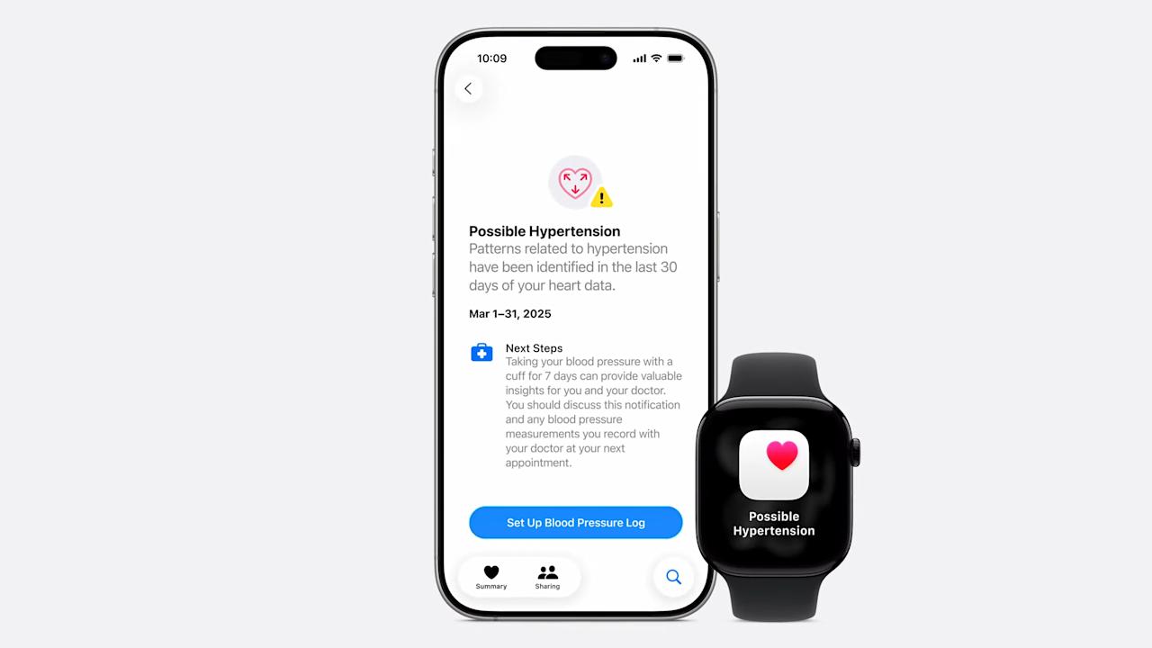 The new Apple Watch thatdetect possible hypertension, accessed on Sep. 9, 2025. (Photo via Apple)
