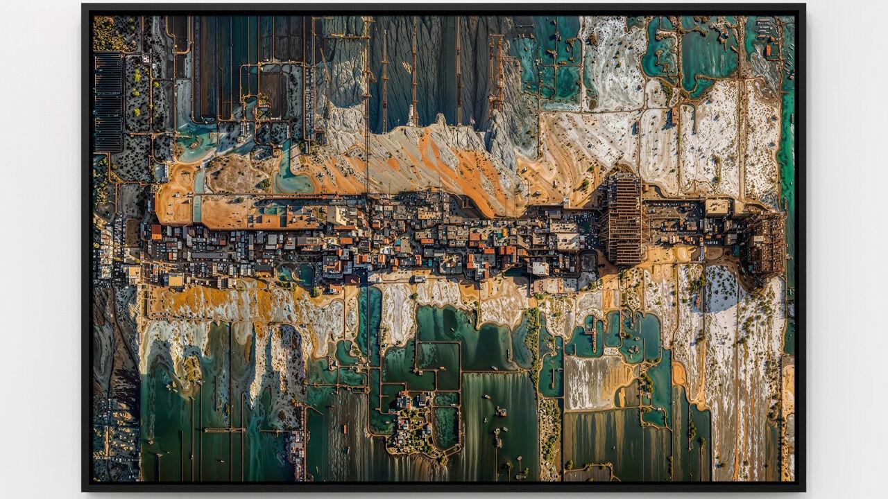 One of the works from the exhibition Hypertopographics, on view at Heft Gallery in New York until October 5, 2025─Works will also be displayed at Heft Gallery’s stand during the 20th Contemporary Istanbul between September 24–28, 2025. (Photo via Türkiye daily)