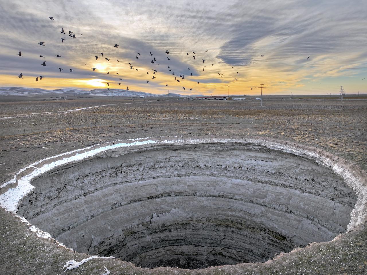 Agricultural fields in Konya’s Karatay district, where declining groundwater levels have increased sinkhole risk in recent years. Konya, Türkiye, December 31, 2025. (AA Photo)