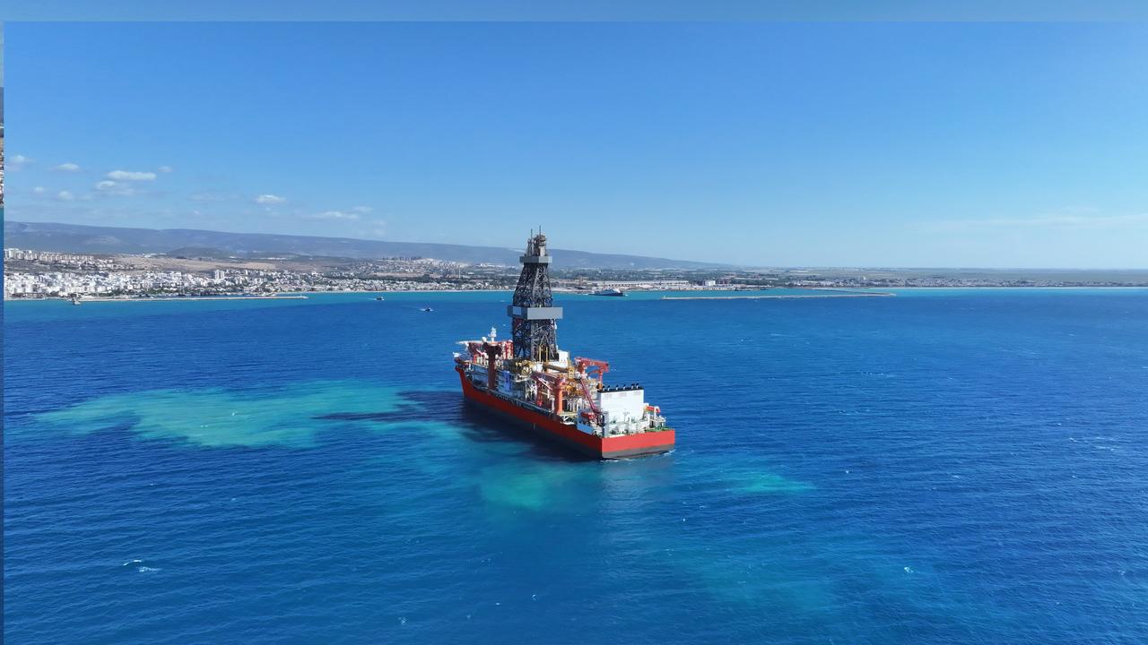 The twin ships "Cagri Bey" (pictured) and "Yildirim", which Türkiye added to its energy fleet to strengthen its exploration and drilling capabilities. (AA Photo)