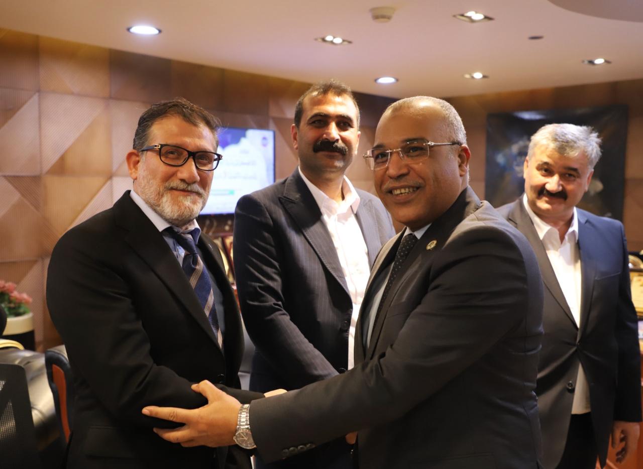 A delegation from Türkiye’s Petroleum and Chemicals Trade Union during its visit to Cairo, January 8, 2026. ( Photo via elbalad.news )