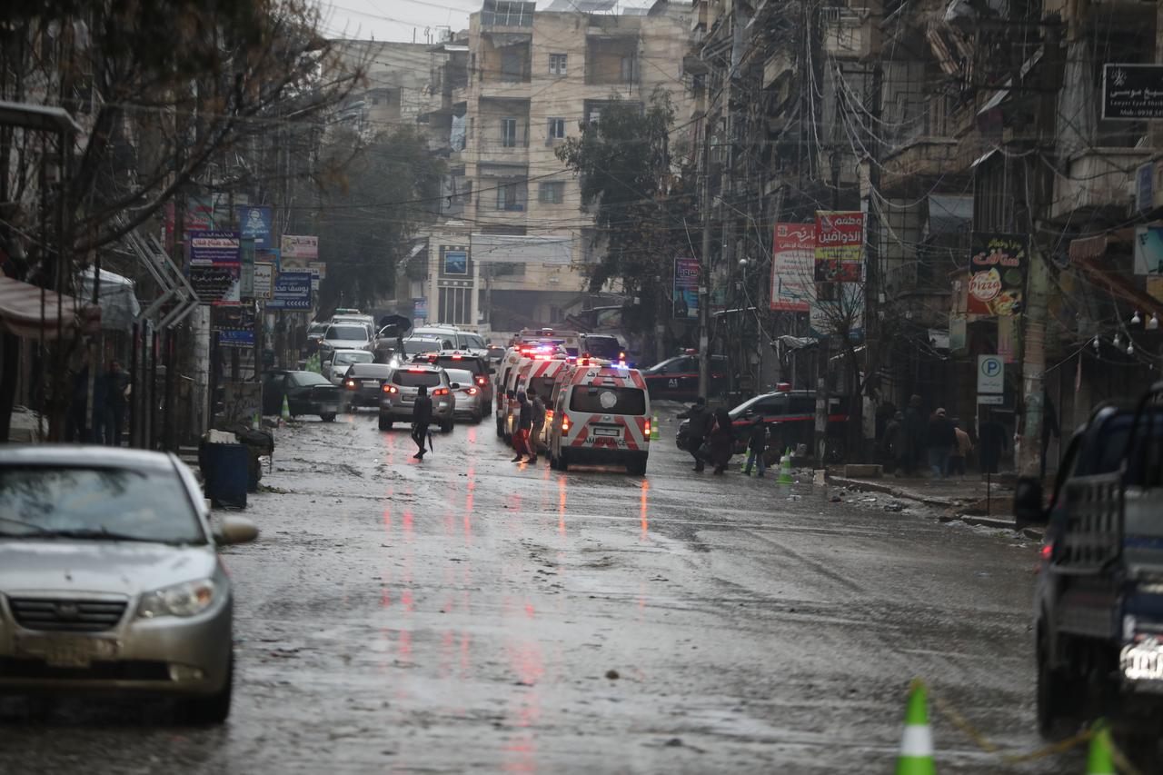 A view of Ashrafieh and Sheikh Maqsoud neigborhoods after the Syrian army largely takes control of the area in Aleppo, Syria on January 09, 2026. (AA Photo)
