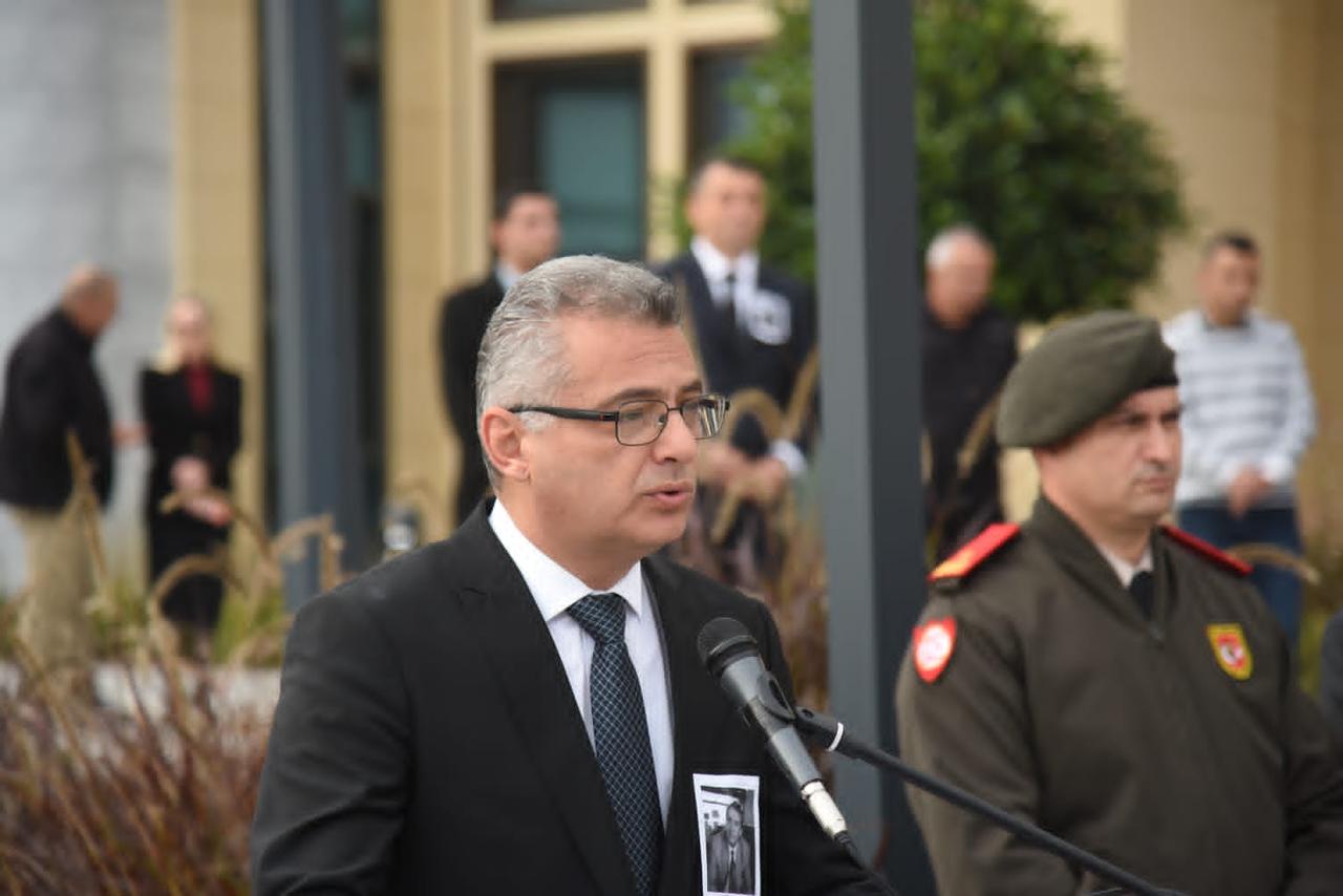 President of the Turkish Republic of Northern Cyprus (TRNC) Tufan Erhurman speaking during a ceremony in Nicosia, Jan. 7, 2026. (AA Photo)