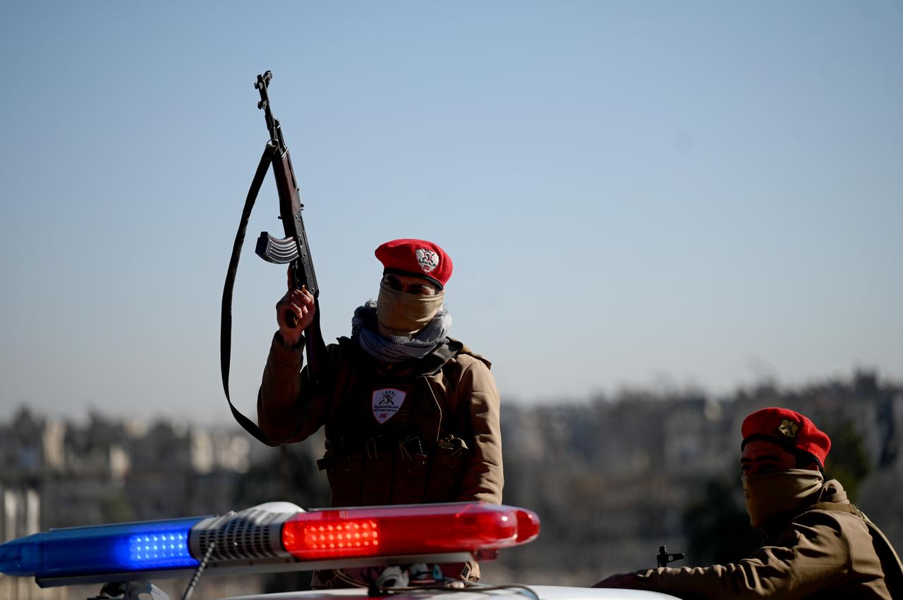 The Syrian Army takes security measures after the completion of a full security sweep of the Sheikh Maqsoud neighborhood in the northern city of Aleppo amid escalation with the terrorist organization PKK/YPG, which operating under the name SDF, (PKK listed as a terrorist organization by Türkiye, the U.S. and the EU and YPG which Türkiye consider as the extension of PKK in Syria), in Aleppo, Syria on Jan. 10, 2026. (AA Photo)