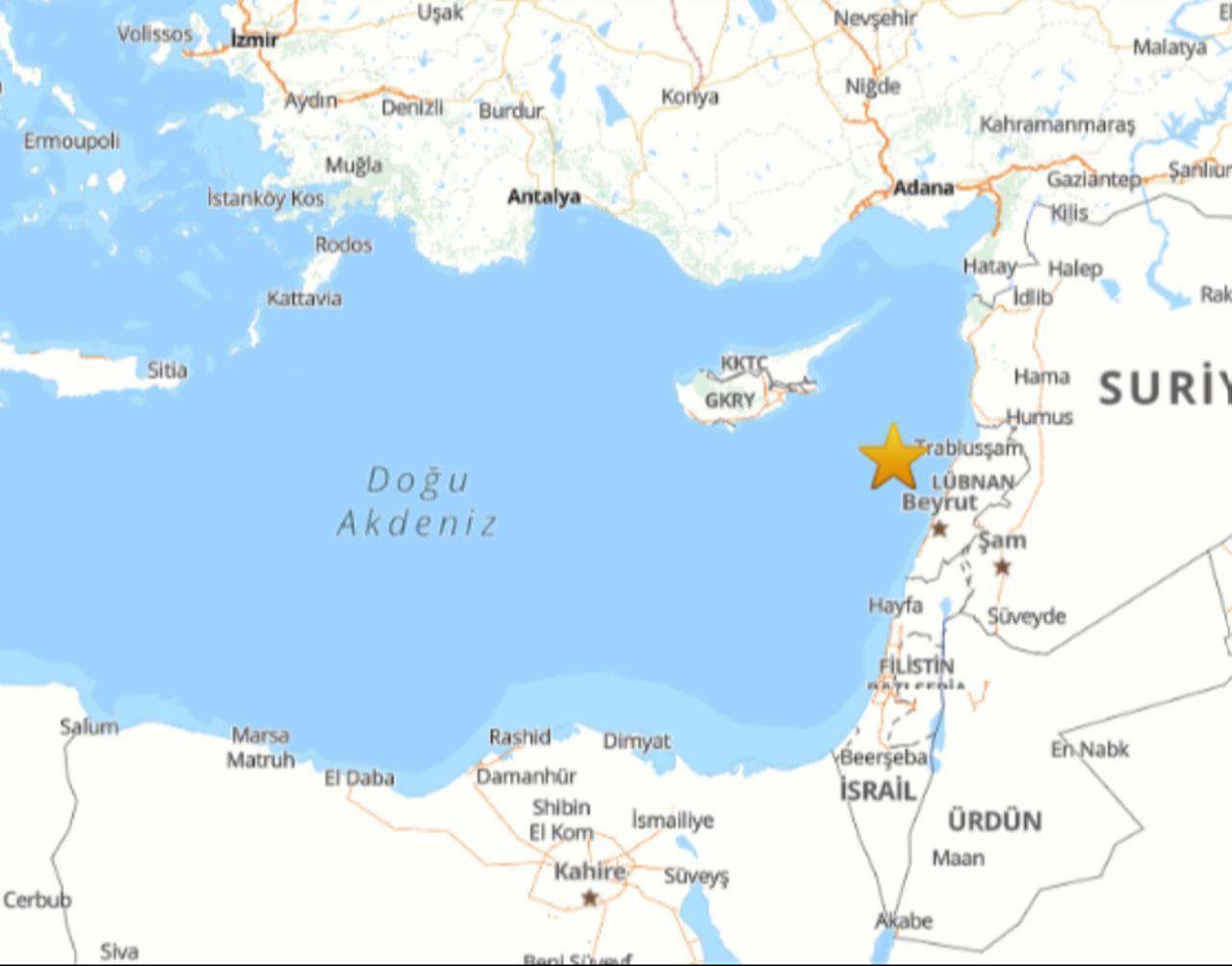 AFAD map shows the epicenter of the earthquake which took place on January 11, 2025. (Source: AFAD)