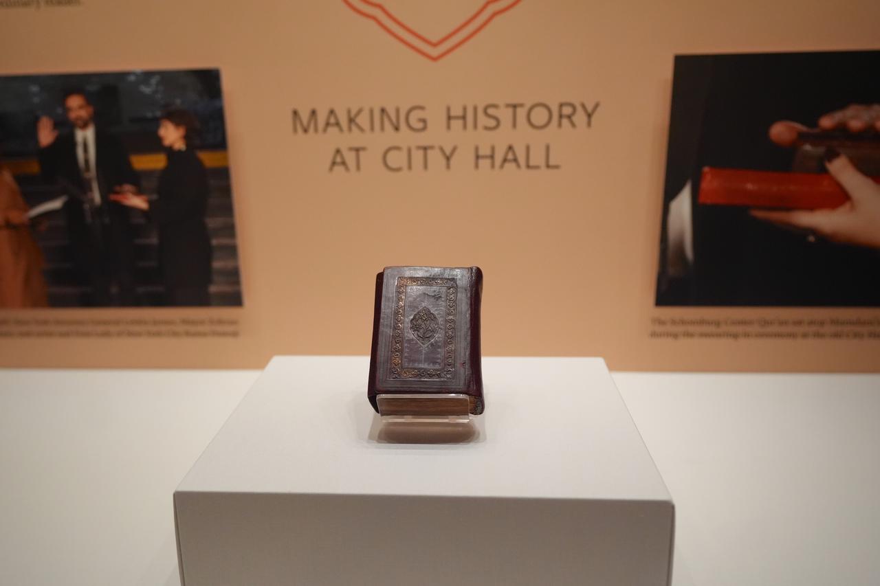 Ottoman-era Quran used in NYC mayoral oath goes on display at New York Public Library