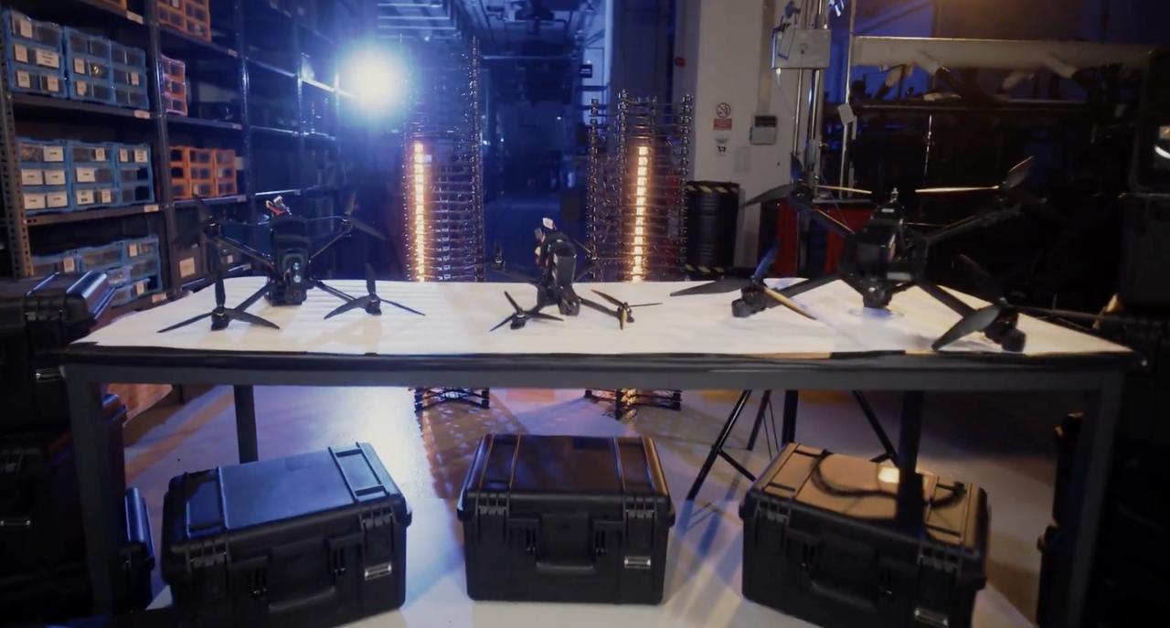 A view shows of FPV kamikaze drones of Skydagger at an unspecified location and time. (AA Photo)