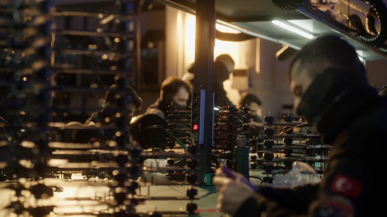 A view shows of FPV kamikaze drones of Skydagger at an unspecified location and time. (AA Photo)