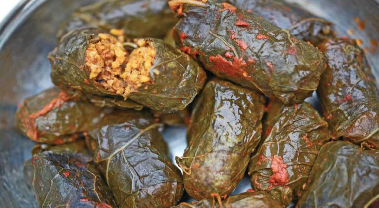 Rolled black cabbage leaves filled with rice and minced meat, a cornerstone of Giresun home cooking. (Photo via the Ministry of Culture and Tourism of Türkiye)