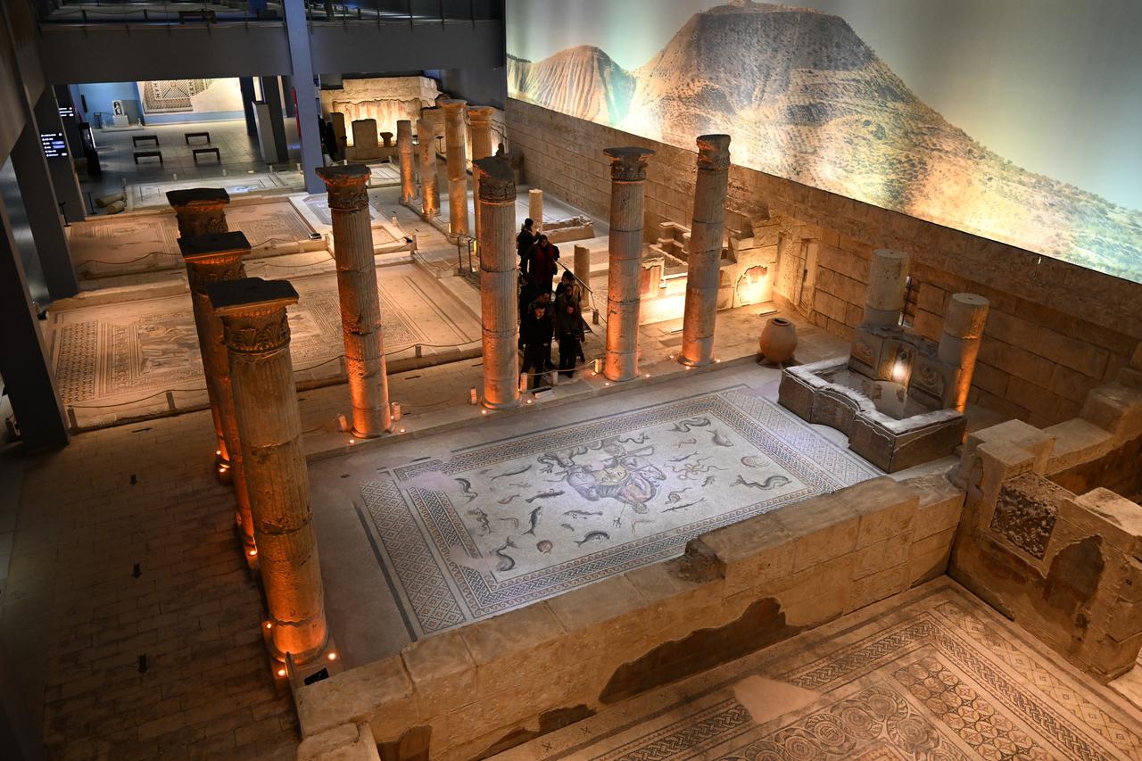 The Zeugma Mosaic Museum welcomes its visitors, Gaziantep, Türkiye, Jan. 11, 2026. (AA Photo)