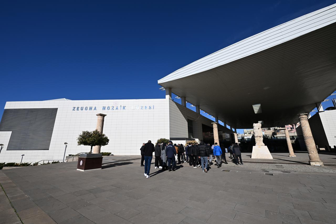 The Zeugma Mosaic Museum welcomes its visitors, Gaziantep, Türkiye, Jan. 11, 2026. (AA Photo)