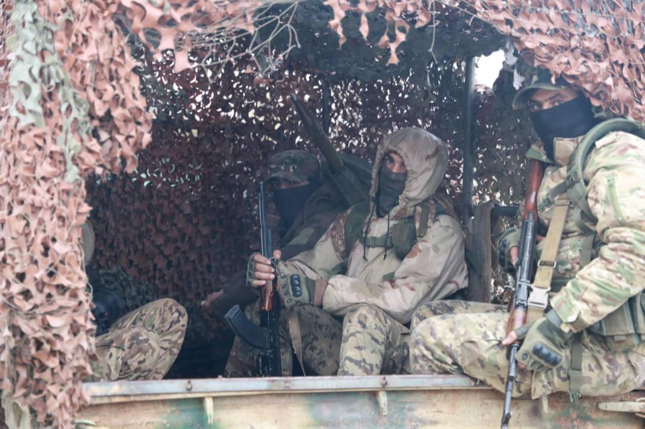 Syrian army deploys large numbers of reinforcement troops to the Meskene-Deir Hafir line, which are under control of YPG, operating under name SDF, east of Aleppo, Syria, Jan. 12, 2026. (Photo via Syrian Ministry of Defense)