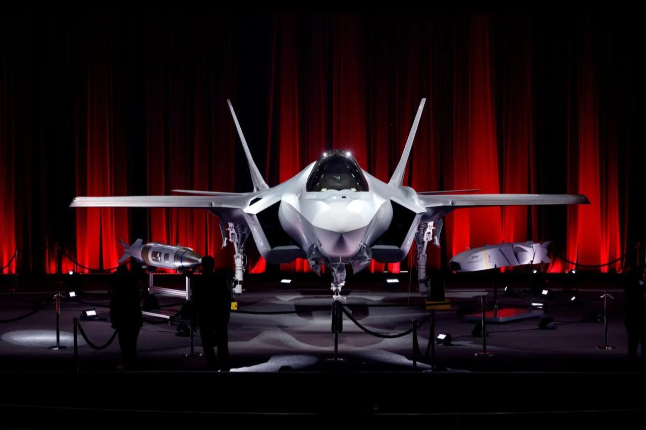 The first F-35A fighter for Türkiye during its official rollout ceremony at the Lockheed Martin production facility in Forth Worth, Texas, on June 21, 2018. (AA Photo)