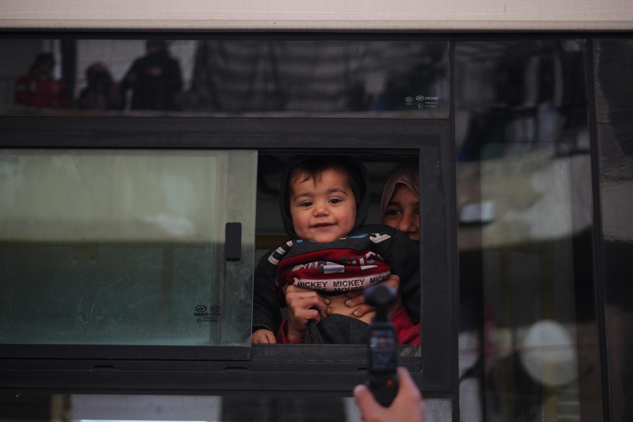Syrian families return to their homes following the liberation of Aleppo’s Sheikh Maqsoud neighborhood from the terrorist organization YPG, operating under the name SDF  in Aleppo, Syria on January 13, 2026. (AA Photo)
