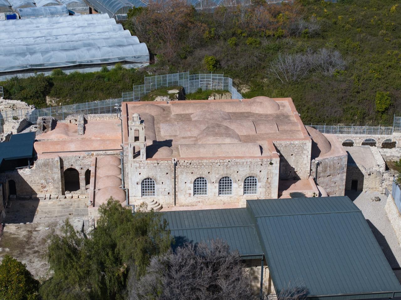 A stunning drone view of St. Nicholas Church in Demre, Antalya, Türkiye. (Adobe Stock Photo)