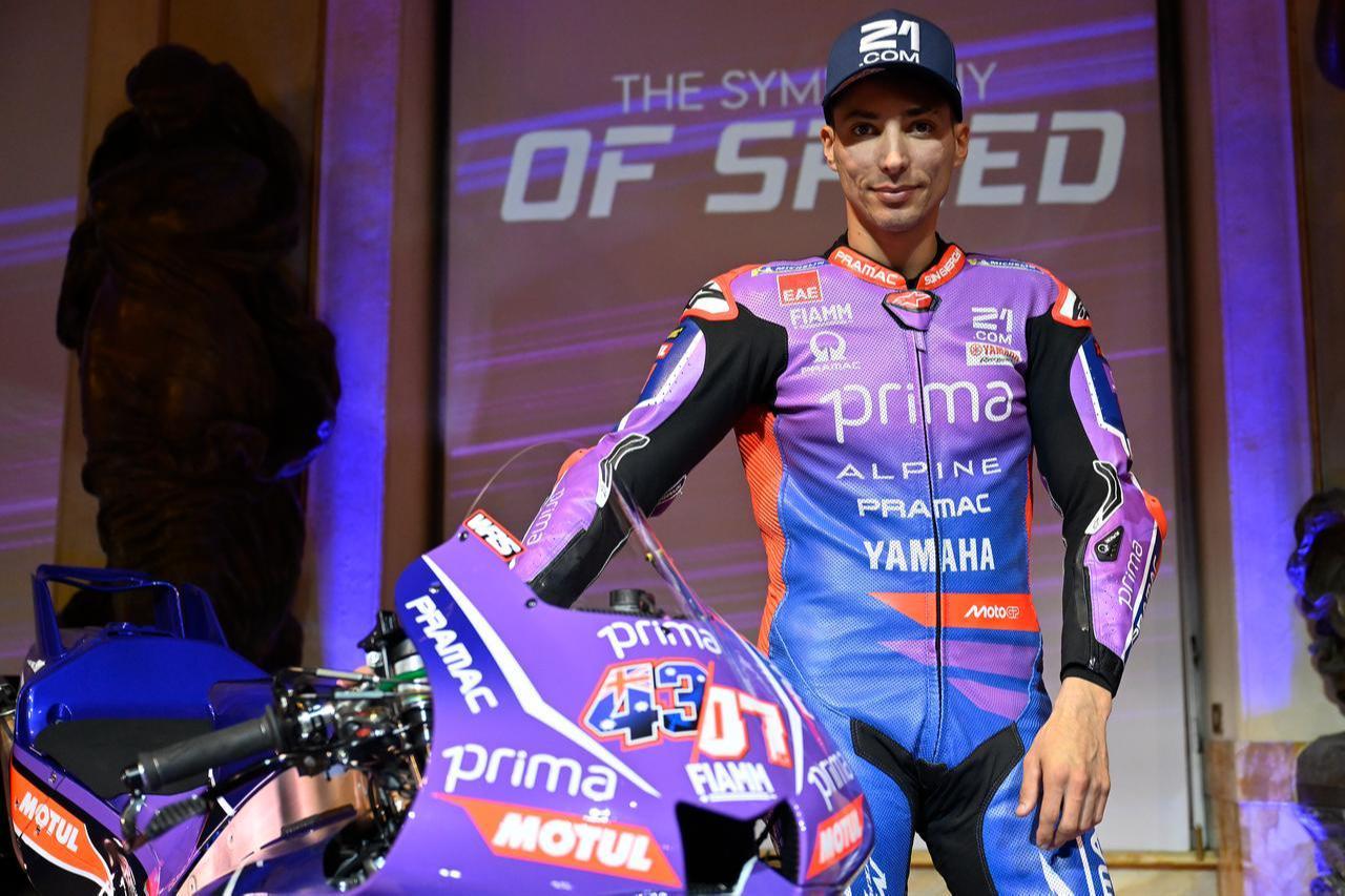 Turkish Red Bull rider Toprak Razgatlioglu attends the launch event of the Prima Pramac Yamaha motorcycle at the Accademia Musicale Chigiana in Siena, Italy, Jan. 13, 2026. (AA Photo)