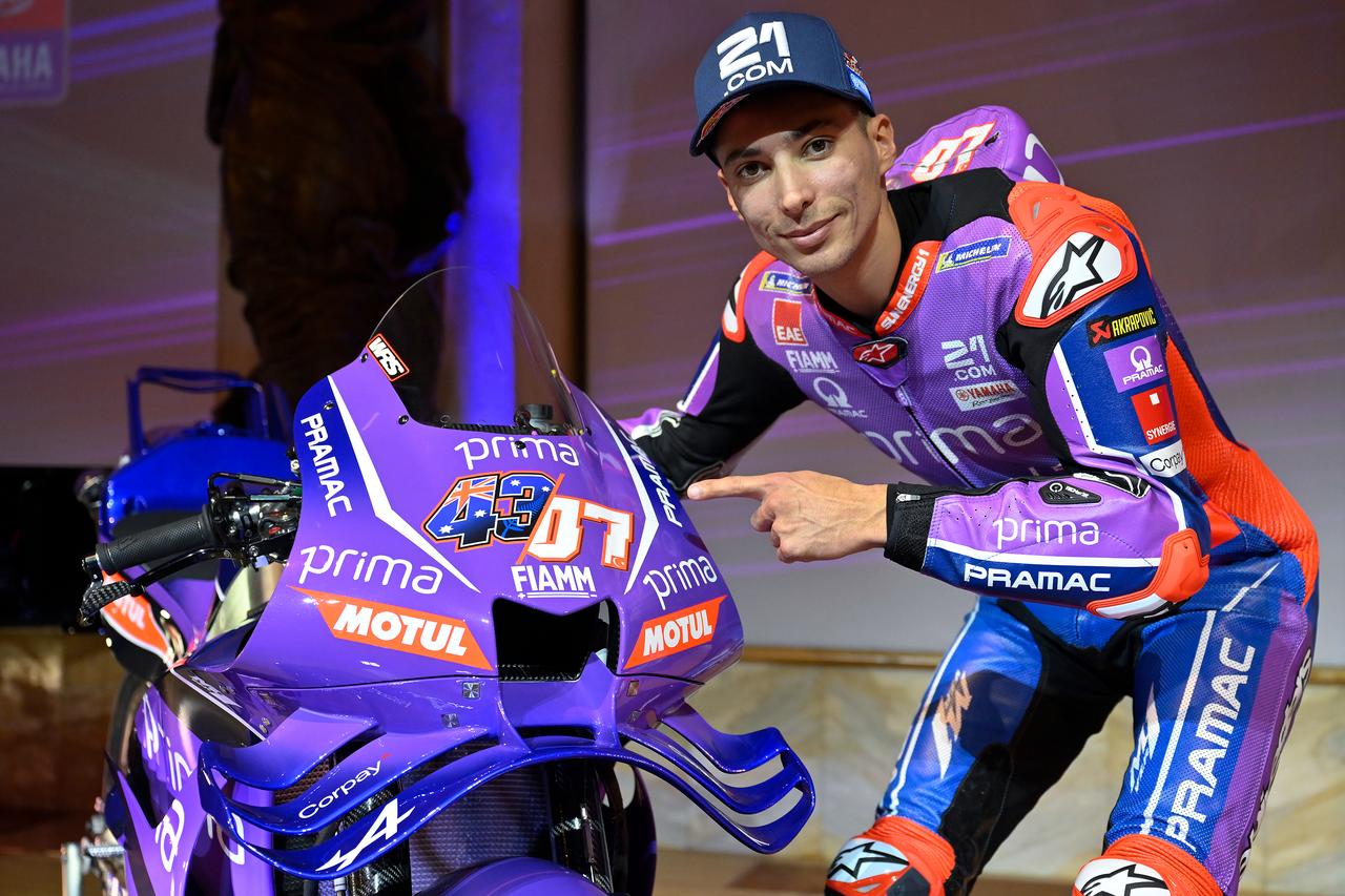 Turkish Red Bull rider Toprak Razgatlioglu attends the launch event of the Prima Pramac Yamaha motorcycle at the Accademia Musicale Chigiana in Siena, Italy, Jan. 13, 2026. (AA Photo)