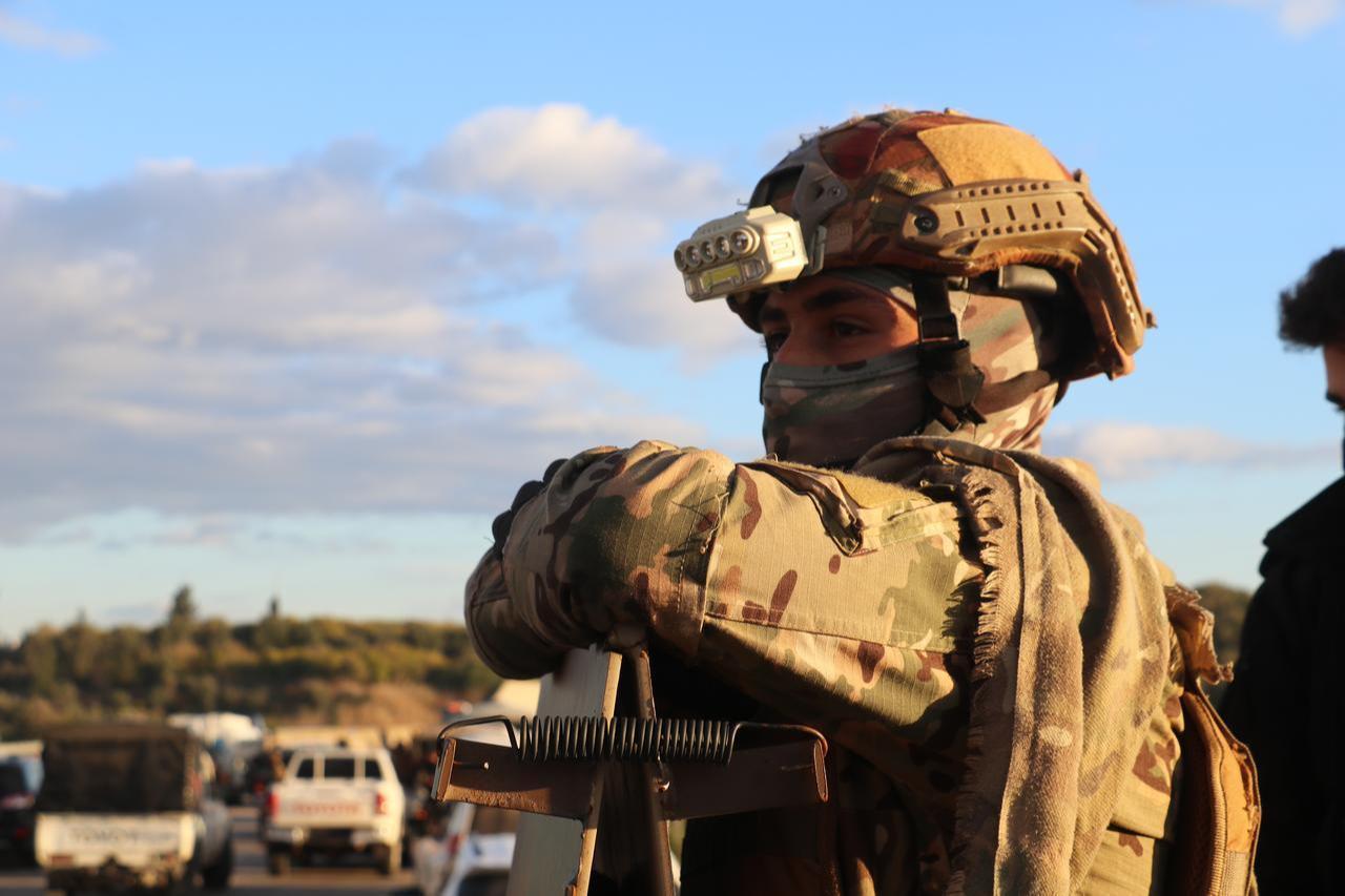 Syrian army is deploying military reinforcements to Dayr Hafir area, within operations against terrorist organization YPG, operating under name SDF in Syria, Jan. 14, 2026. (AA Photo)