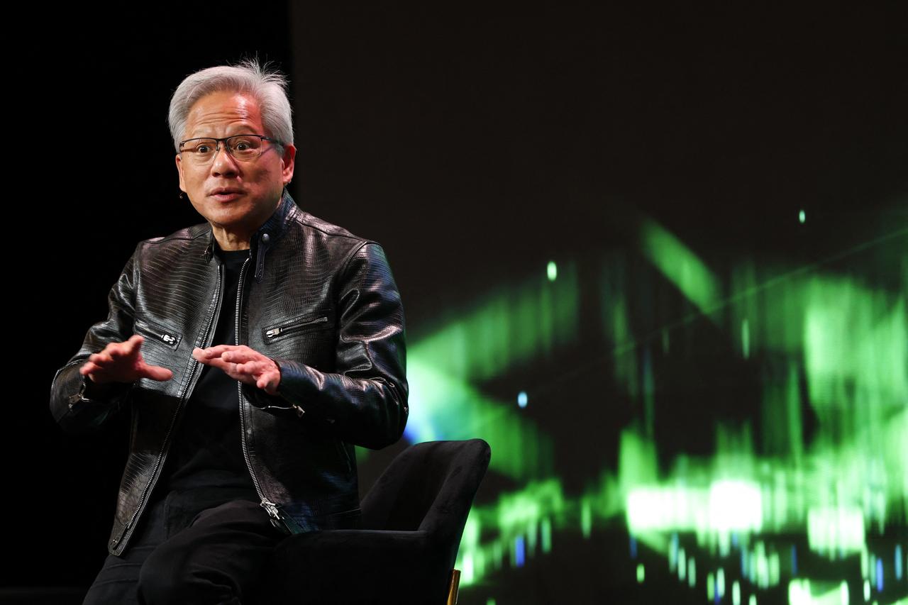 Nvidia founder and CEO Jensen Huang speaks at the annual Consumer Electronics Show (CES) in Las Vegas, Nevada, January 6, 2026. (AFP Photo)