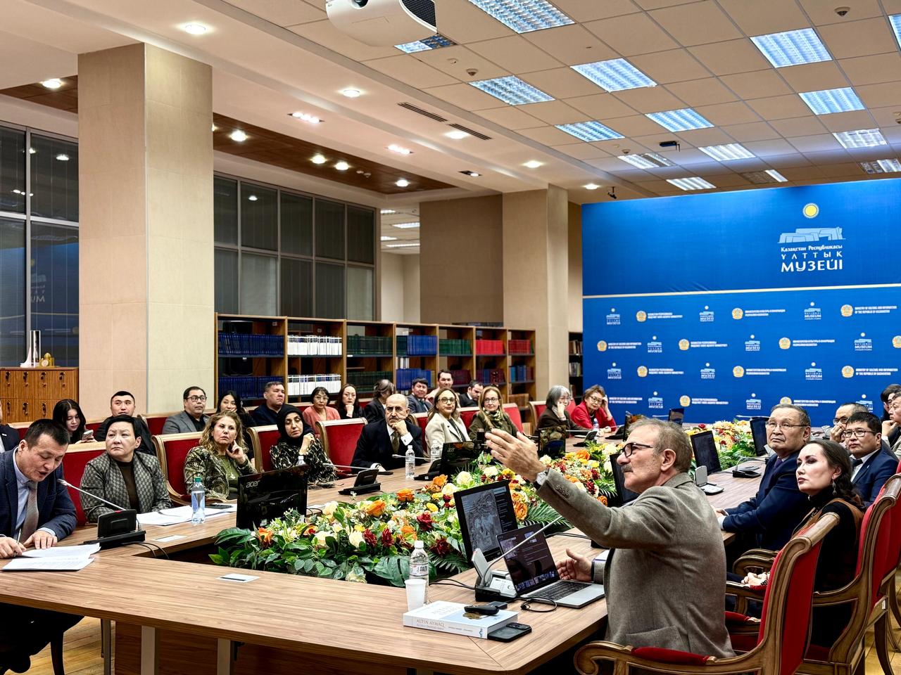 Participants attend a seminar led by Professor Necmi Karul at the National Museum of Kazakhstan in Astana, Kazakhstan, Jan. 15, 2026. (AA Photo)
