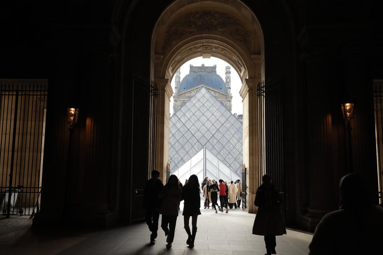 People visit the Louvre Museum, which is facing a major crisis due to overcrowding, aging infrastructure and increasing logistical problems, in Paris, France, Jan. 27, 2025. (AA Photo)
