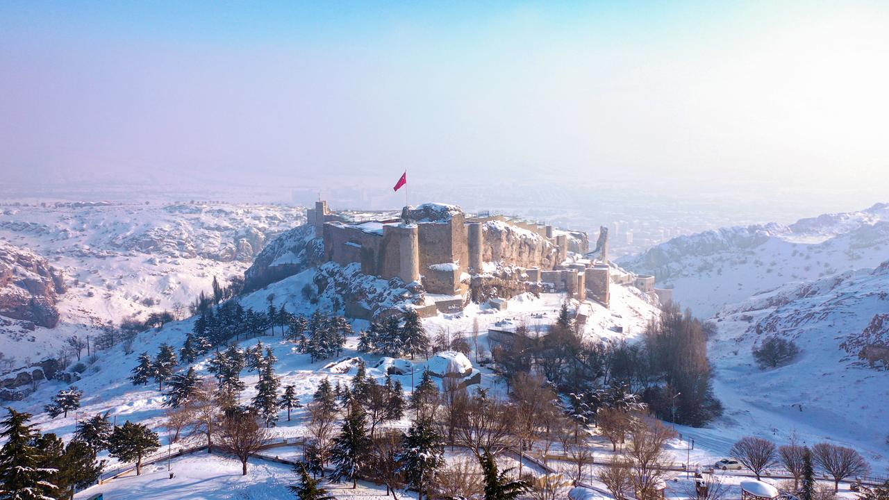 Cradle of civilizations Harput welcomes visitors with its snow-covered history and nature 