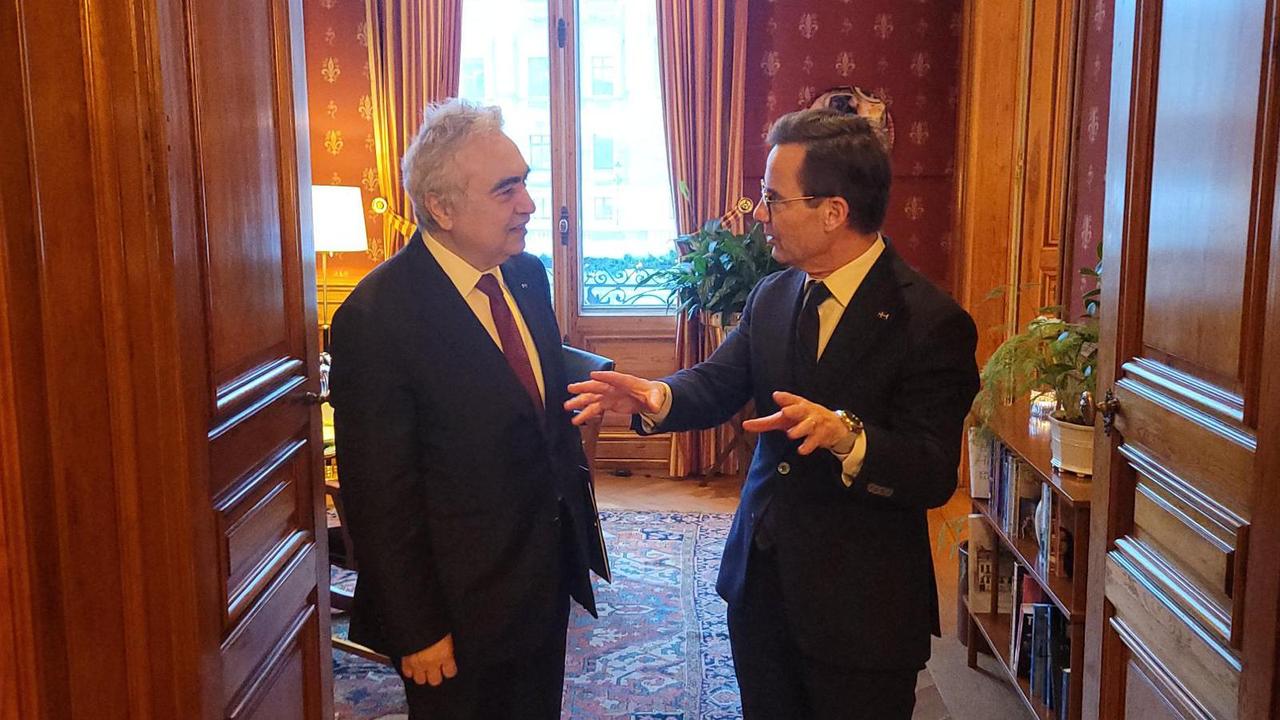International Energy Agency Executive Director Fatih Birol speaks to Anadolu Agency during his visit to Stockholm, Sweden, where he met with Swedish King Carl XVI Gustaf, Prime Minister Ulf Kristersson and former Prime Minister Carl Bildt to discuss nuclear energy, renewable power and Europe's energy security on Jan. 16, 2026. (AA Photo)