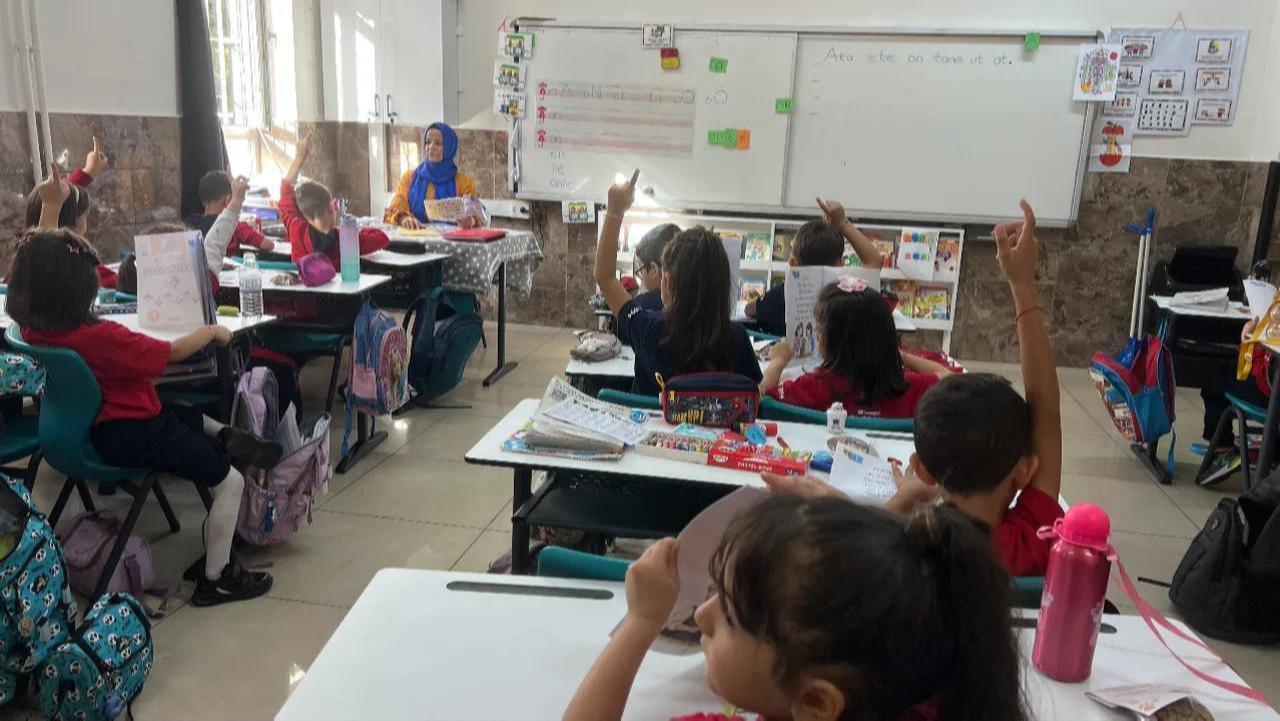 Students sit in a primary school classroom in Türkiye, accessed on January 14, 2026. (AA Photo)