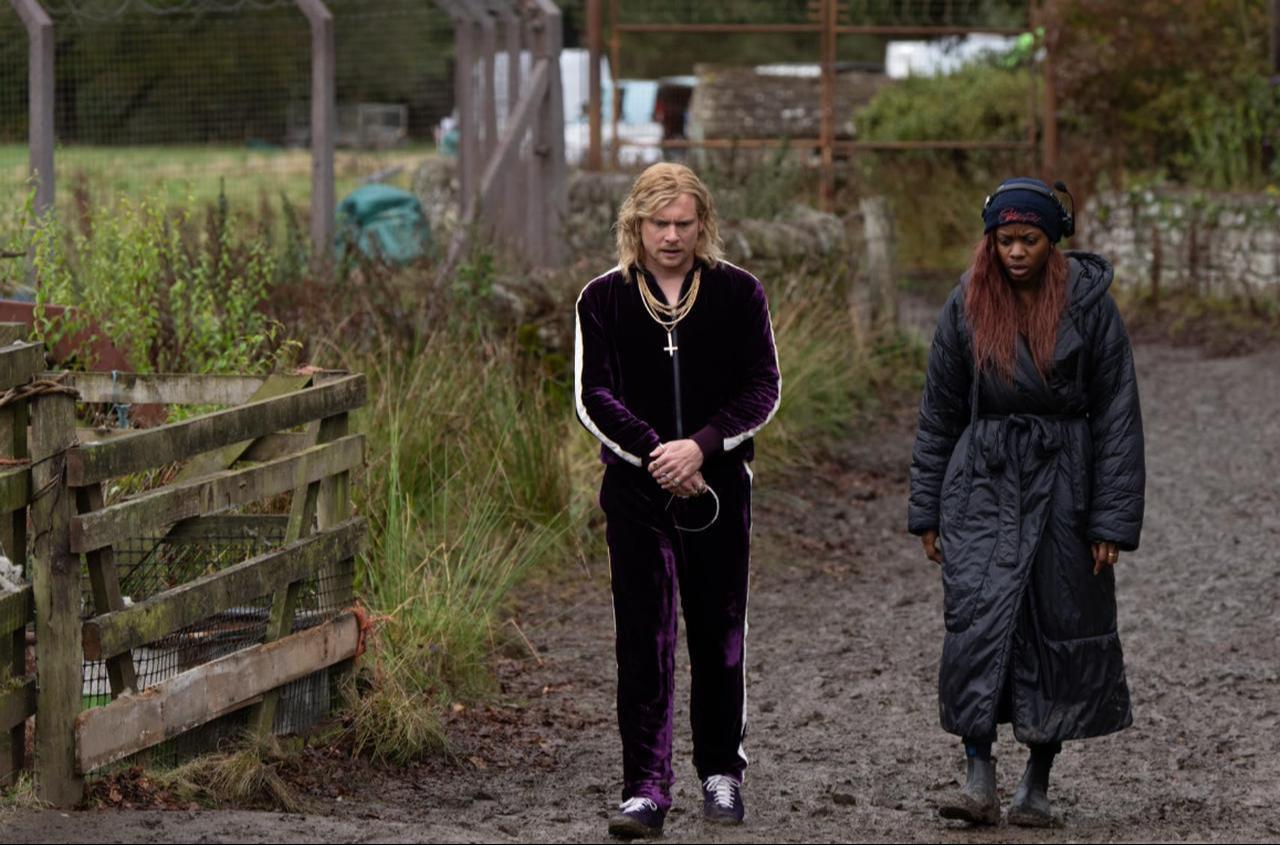 Jack O'Connell and Nia DaCosta in "28 Years Later: The Bone Temple," 2026. (Photo via Sony Pictures)