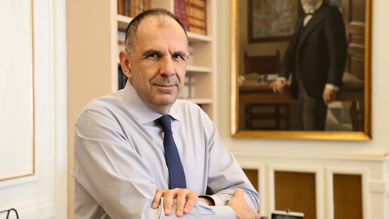 Greek Foreign Minister George Gerapetritis at an unspecified location and time. (Photo via X/@GreeceMFA)