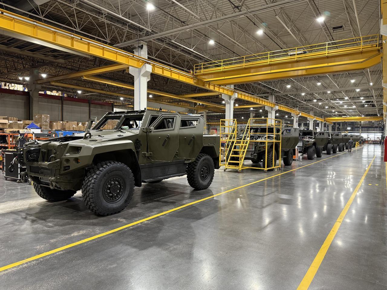 Otokar's Cobra II 4x4 vehicles that to be delivered to Romania as part of Türkiye's largest single-item armored land vehicle export contract, May 17, 2025. (AA Photo)