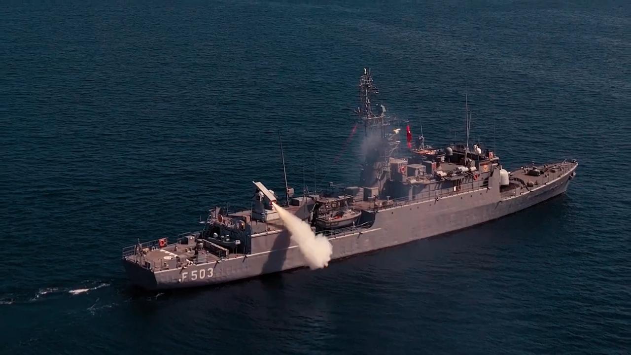 Footage from the Levent Point Defence Missile System (PDMS) test on Mar 24, 2025. (Screengrab from video on X / @roketsan)