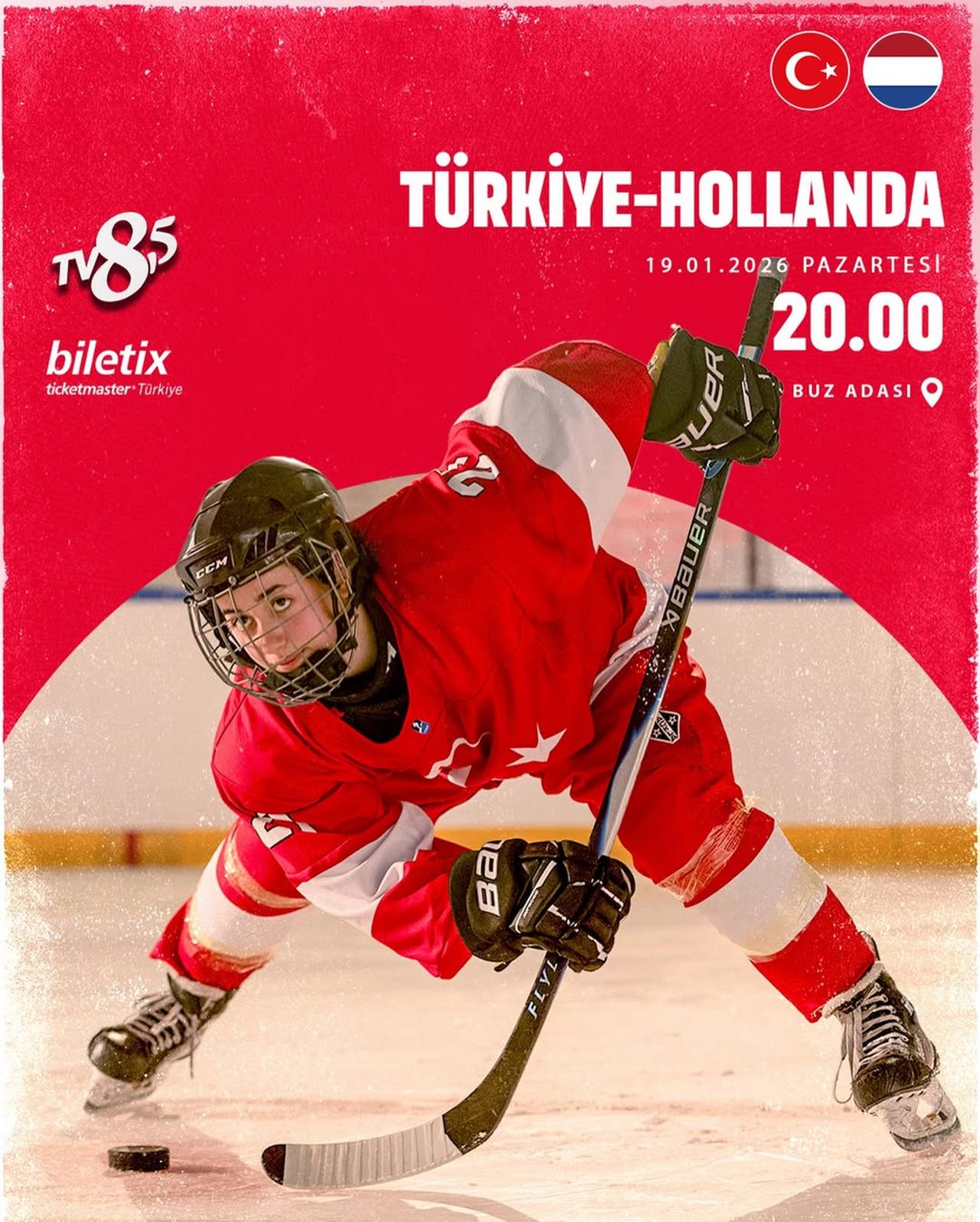 Türkiye U18 Women’s Ice Hockey National Team takes the ice during the World Championship match at Zeytinburnu Buz Adasi in Istanbul, Türkiye, January 19, 2026. (Photo via Instagram / @tbhforgtr)