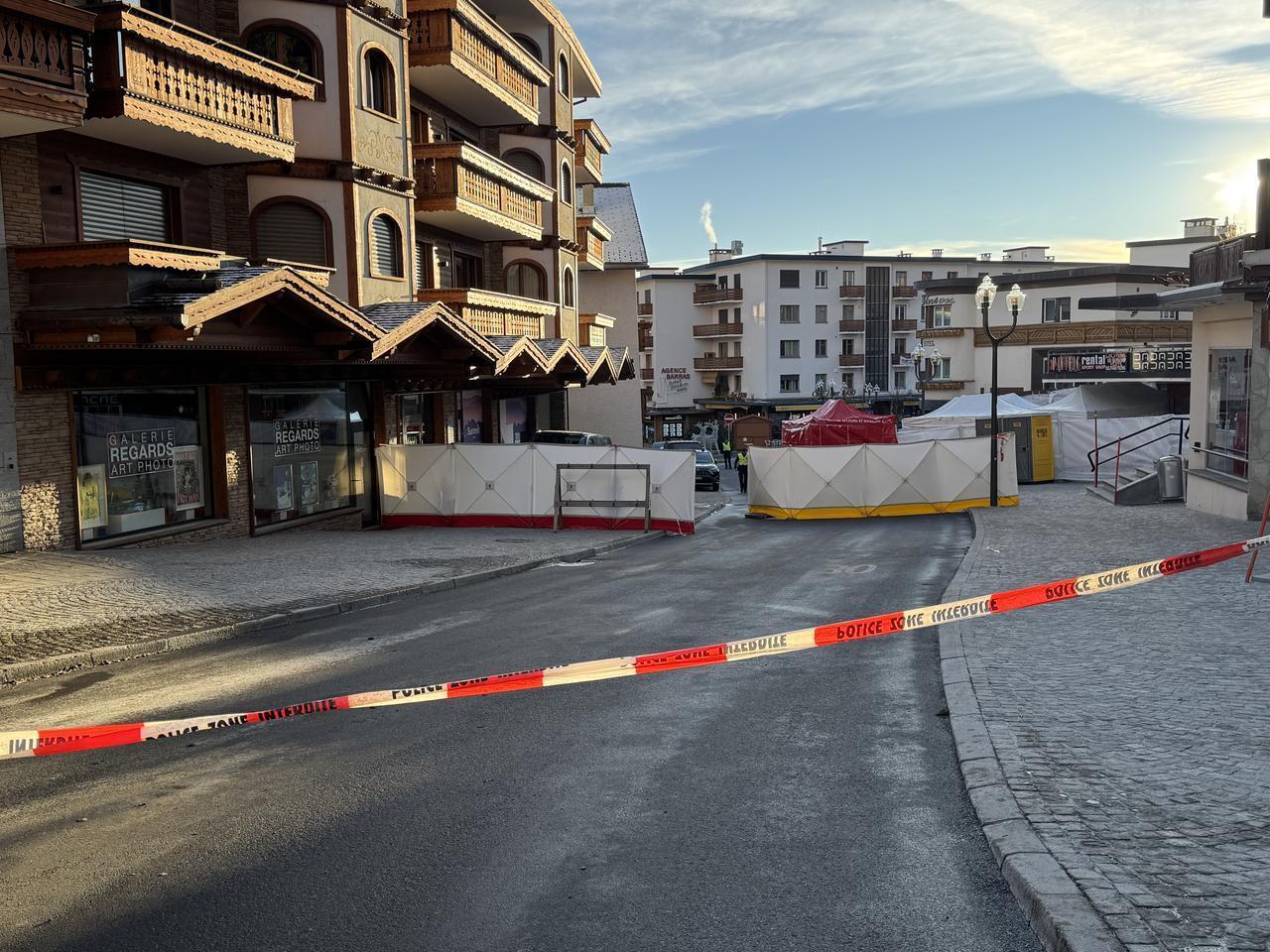 Scene is seen after a fire broke out at a bar hosting New Year celebrations at the Crans-Montana Ski Resort in Switzerland, on January 1, 2026. (AA Photo)