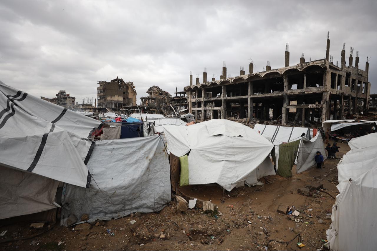 Palestinians deprived of basic necessities struggle to survive under harsh winter conditions in the Shuja'iyya district of Gaza City, Gaza, January 2, 2026. (AA Photo)