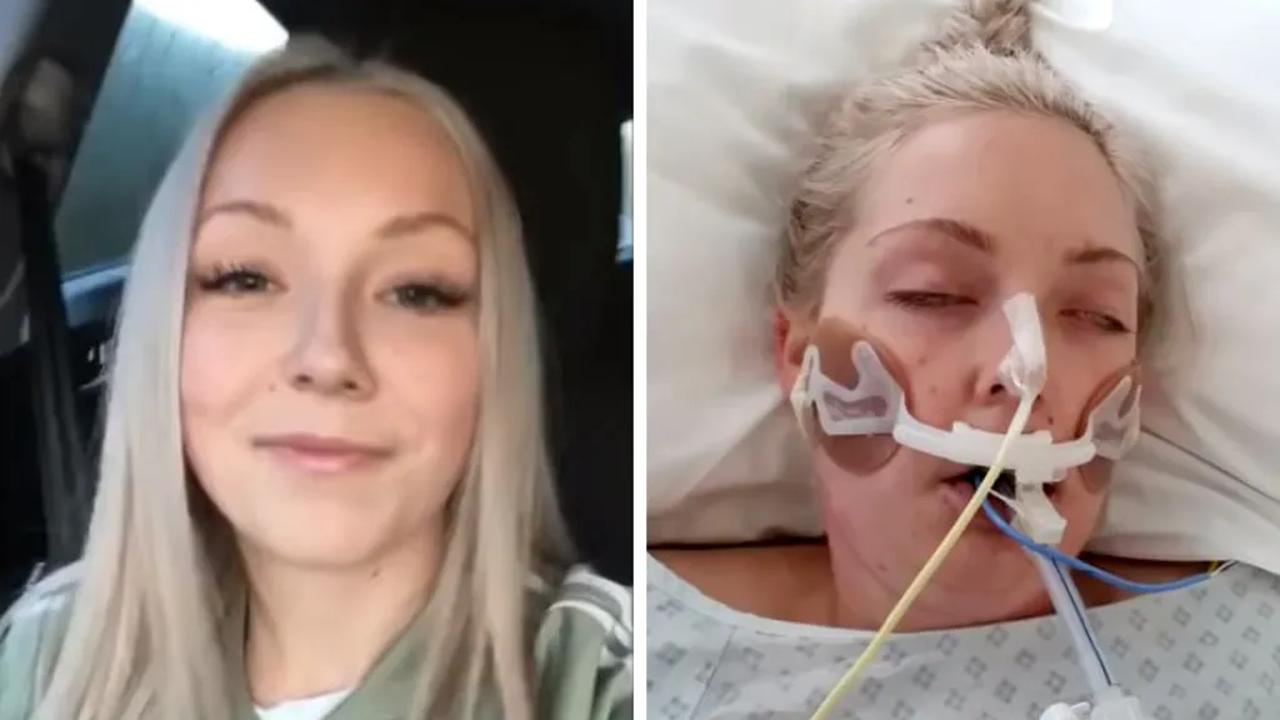 Family handout shows Lucy White before and after she was hospitalized, White died at the age of 24 in the summer of 2018 after using cocaine, which triggered a heart attack and left her in a coma. (Photo via BBC)