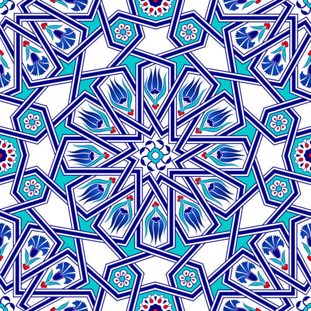 Geometric patterns, floral motifs, and calligraphy combine to create a distinct Ottoman aesthetic. Source: istockphoto.com