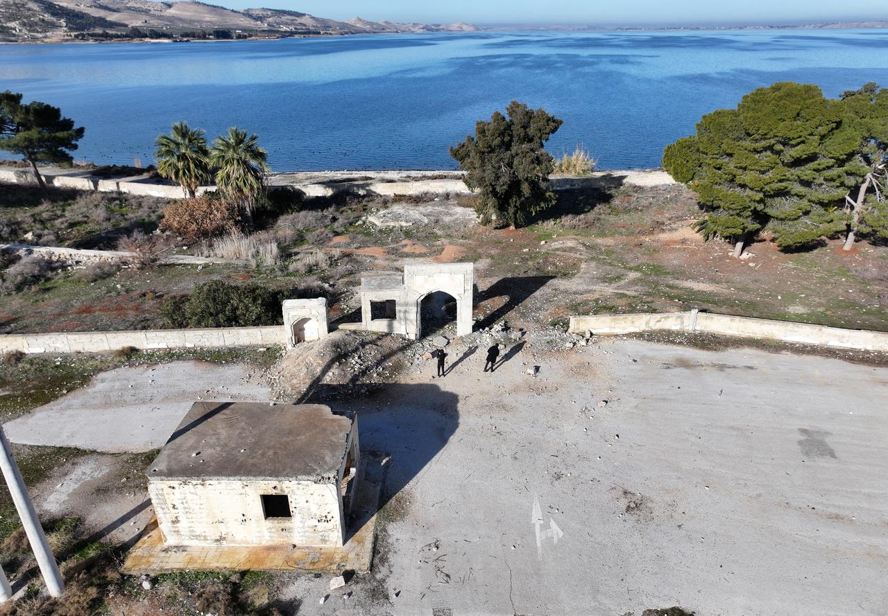 A view from the area where the land of the Suleyman Shah Tomb is located after the Syrian Army recaptured from SDF in the village of Karakozak, Syria on Jan. 21, 2026. (AA Photo)