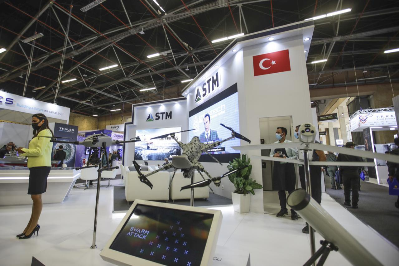 Türkiyes STM company participates in Expodefensa 2021, International Defense and Security Trade Fair in Bogota, Colombia on December 01, 2021. (AA Photo)