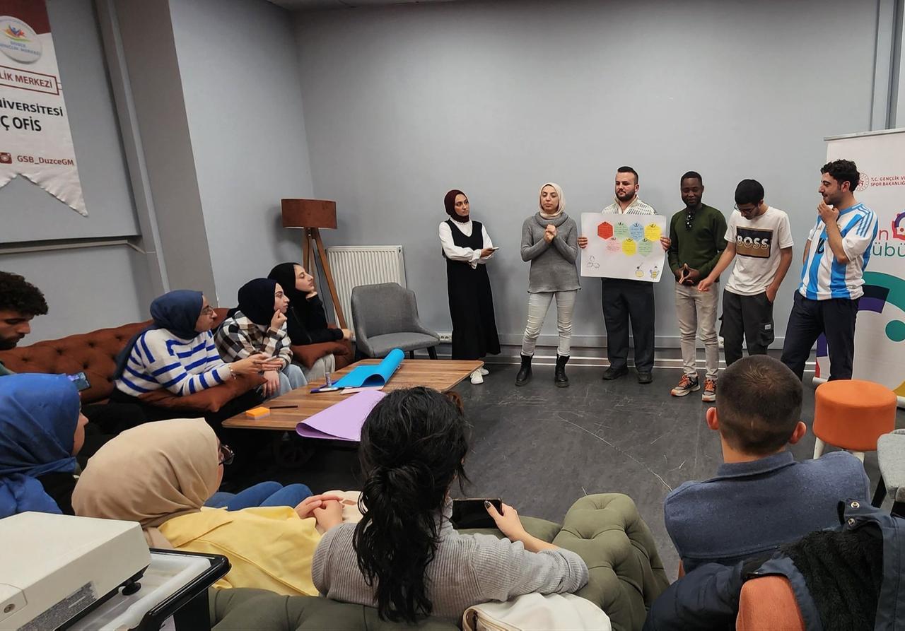 International students attend Turkish language courses at Düzce University, Düzce, Türkiye, Oct. 30, 2024. (IHA Photo)