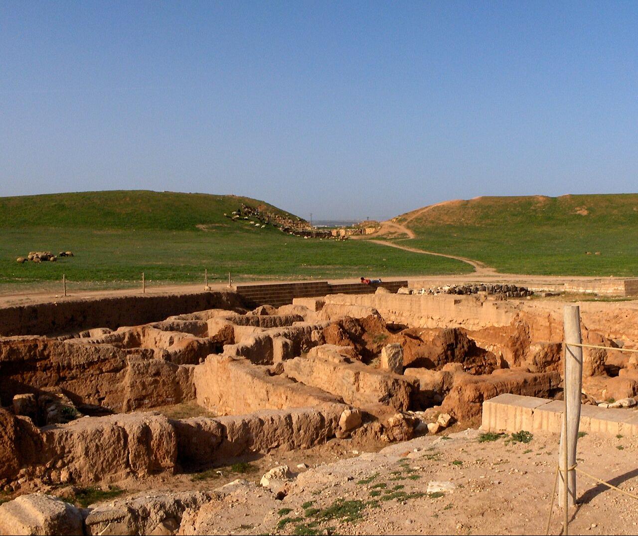 A view from the archaeological site of Ebla, where the royal archive was originally uncovered during systematic excavations. (Photo via Wikimedia)