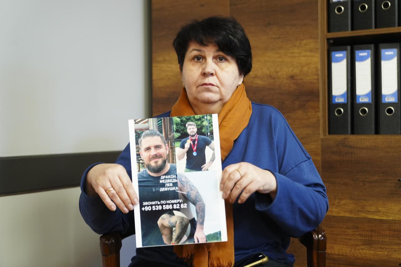 Mother of the Russian swimmer Nikolai Andreevich Svechnikov, who went missing during the Bosphorus Cross-Continental Swimming Race in Istanbul, Türkiye. (AA Photo)