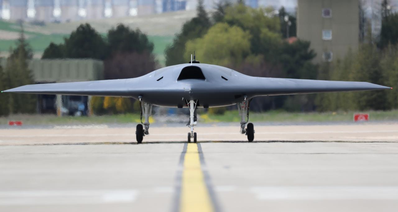 TAI's Anka-3 unmanned combat aircraft during a test in Kahramankazan, Ankara, Türkiye. (Photo via TAI)