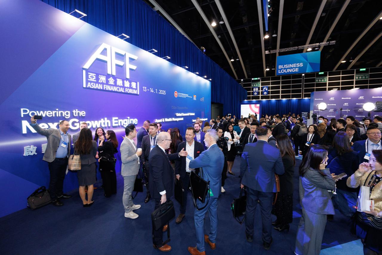 Participants gather at the 2025 Asian Financial Forum in Hong Kong, January 14, 2025. (Photo via asianfinancialforum.com)